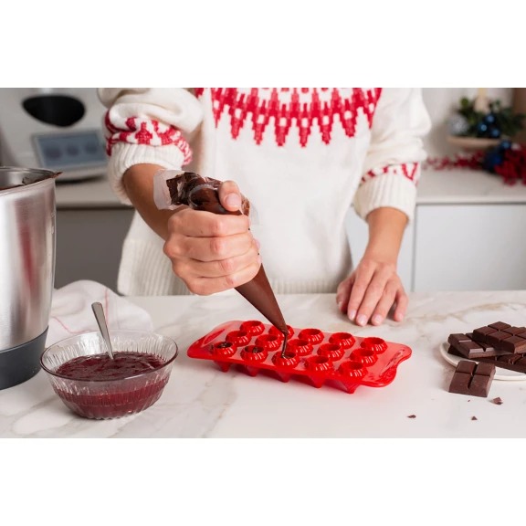 Stampo per alberelli di cioccolato e scatola regalo