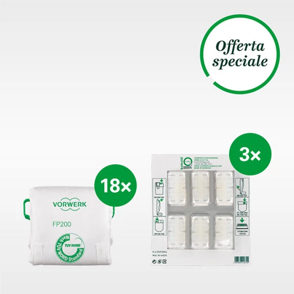 Kit 18 Filtrelli Premium FP200 + 18 Dovina