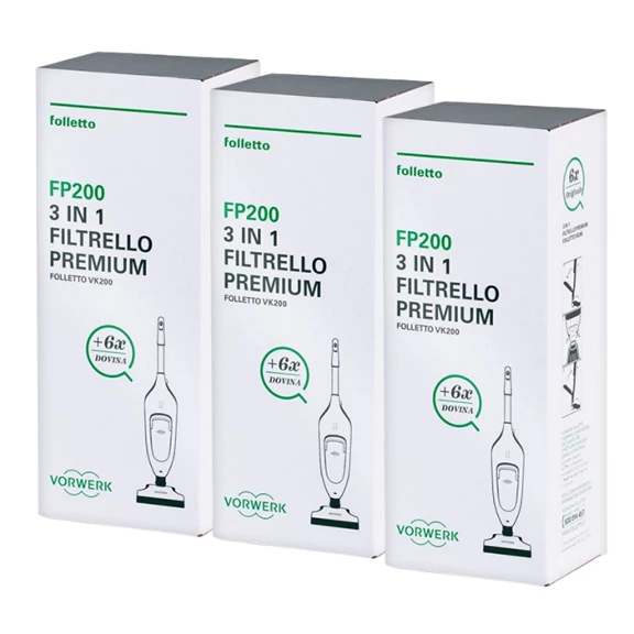 Kit 18 Filtrelli Premium FP200 + 18 Dovina