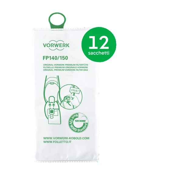 Sacchetti Filtrello Premium FP140/150 - Conf. 12 pz
