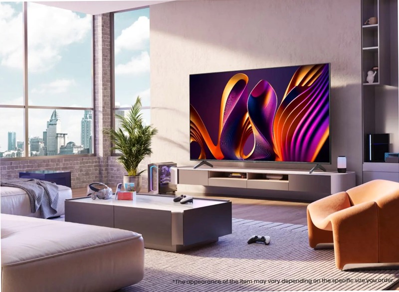 Hisense TV SET 65E77NQ PRO - Smart TV 4K Ultra HD Grigio 65" QLED