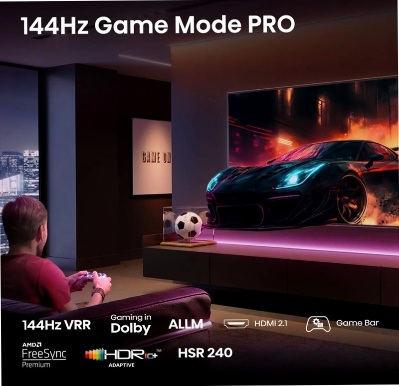 Hisense TV SET 43E7Q PRO HSN Nero 43" HD QLED