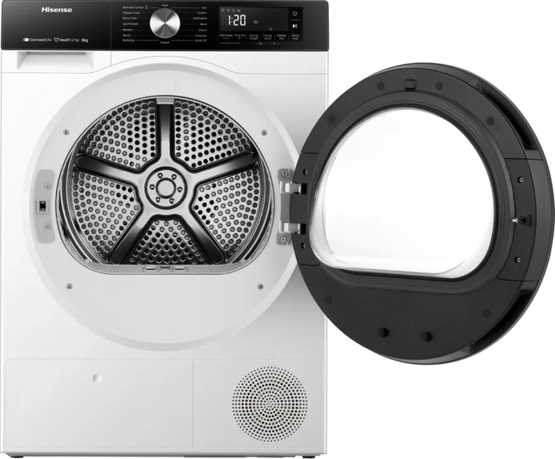 Hisense DH3S802BW2 - Asciugatrice a Pompa di Calore D Bianco