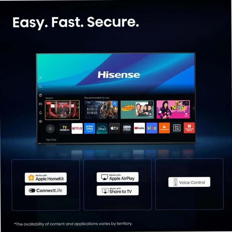 Hisense TV SET 75E7S PRO HSN Grigio 75" HD QLED