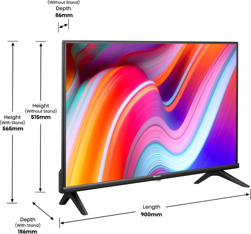 Hisense TV SET 40E43KT HSN - Smart TV Full HD Nero 40"