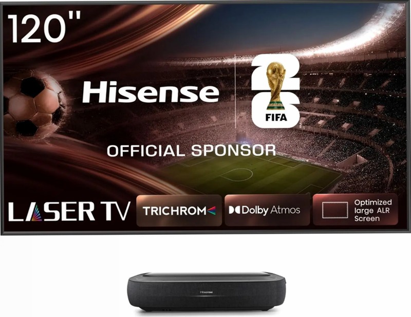 Hisense TV SET 120L9HA HSN - Laser Smart 4K 4K UHD / 2160p (3840 × 2160)pixel Grigio 120" 4K UHD / 2160p (3840 × 2160)pixel