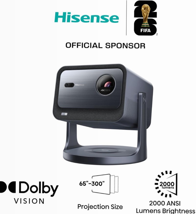 Hisense C2 HSN - Proiettore Smart 4K 4K UHD / 2160p (3840 × 2160)pixel Beige 4K UHD / 2160p (3840 × 2160)pixel