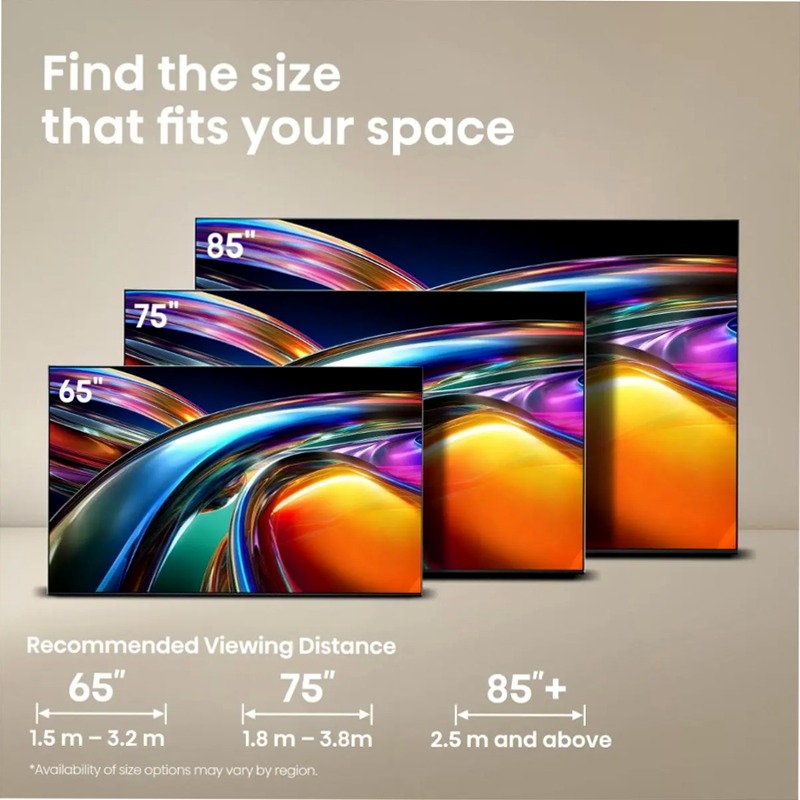Hisense TV SET 65UR9S HSN - Sua Nuova Esperienza di Immagine e Suono Grigio 65" HD LED