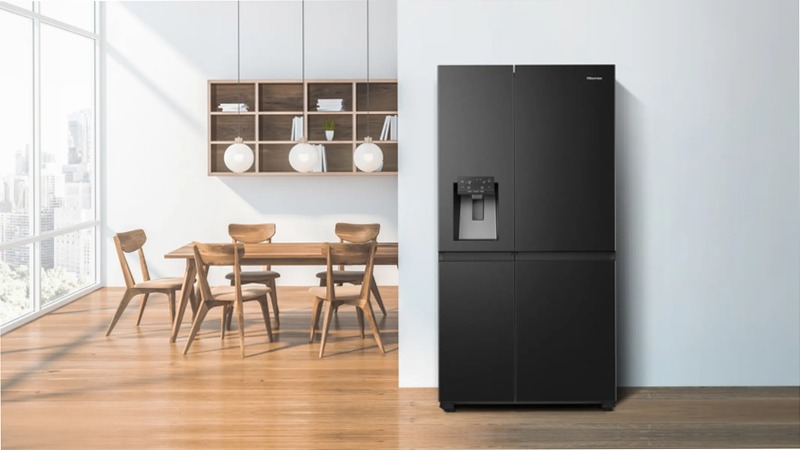 Hisense REFRIG BCD-628W RS818N4TFE Nero E Side by Side 417lt
