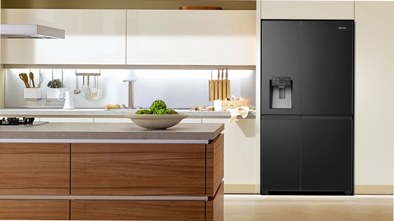 Hisense REFRIG BCD-628W RS818N4TFE Nero E Side by Side 417lt