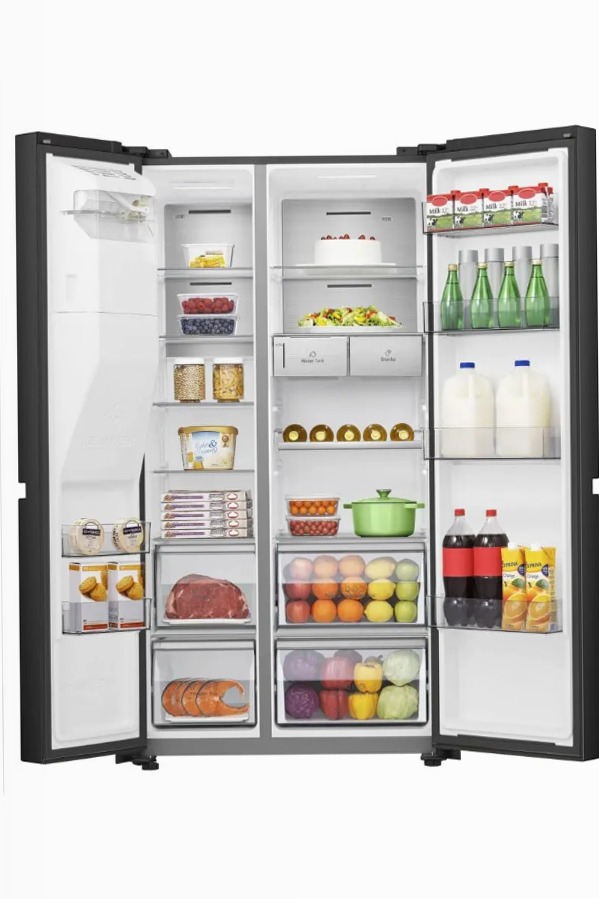 Hisense REFRIG BCD-628W RS818N4TFE Nero E Side by Side 417lt