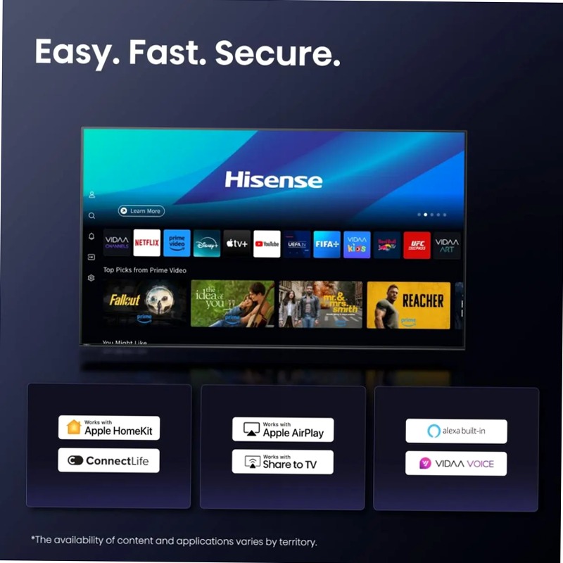Hi-QLED Smart TV - Hisense 100E7Q PRO Grigio 100" HD QLED
