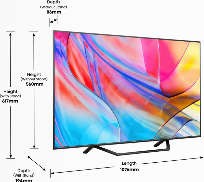 Hisense TV SET 43A79KQ - Sfoglia il Mondo in Ultra HD Grigio 43" QLED