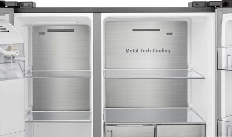Side by Side RS818N4TIE - Hisense Grigio E 417lt