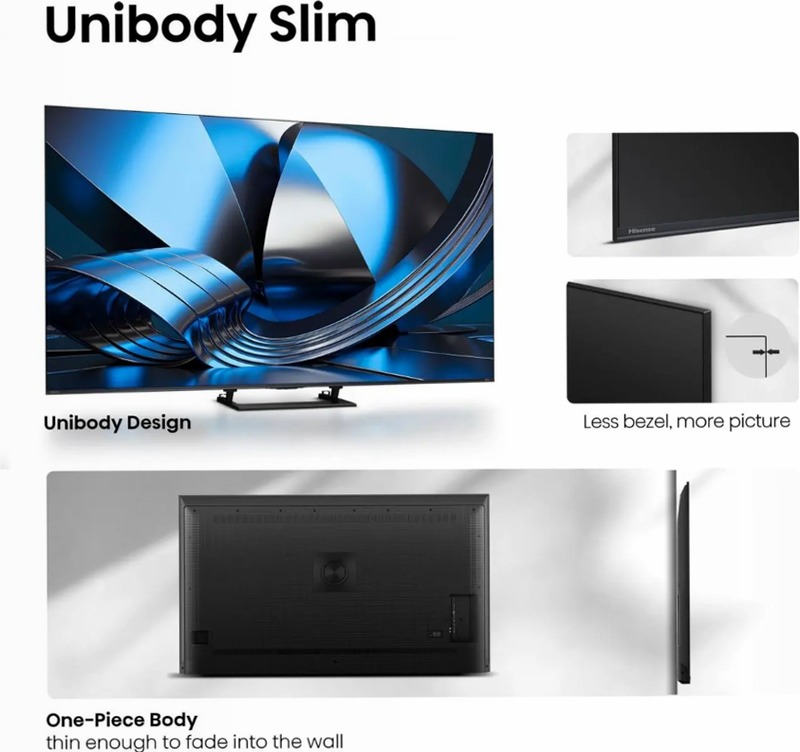 Hisense TV SET 100U7SE HSN - Sua Nuova Smart TV ULED Grigio 85" HD LED