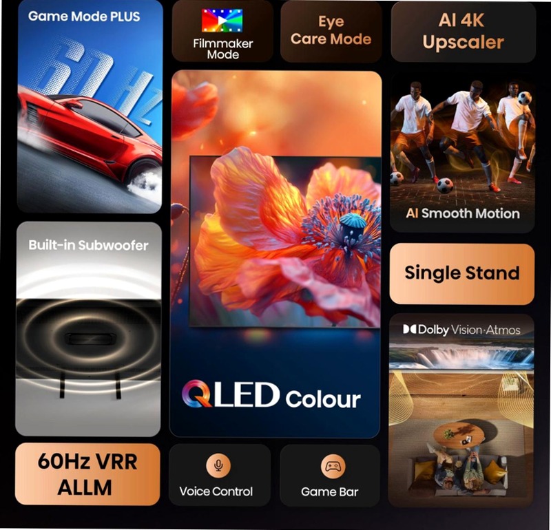 Hi-QLED Smart TV - 55A79Q Nero 55" HD