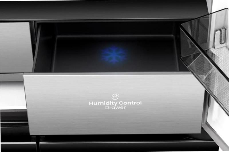 Hisense RQ768N4GBE - Frigorifero Quattro Porte Nero E 381lt