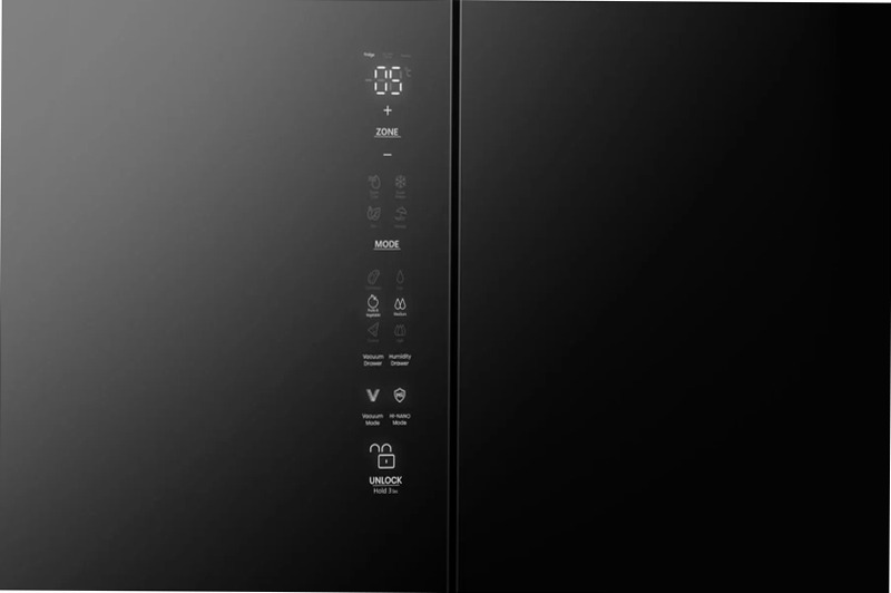 Hisense RQ768N4GBE - Frigorifero Quattro Porte Nero E 381lt