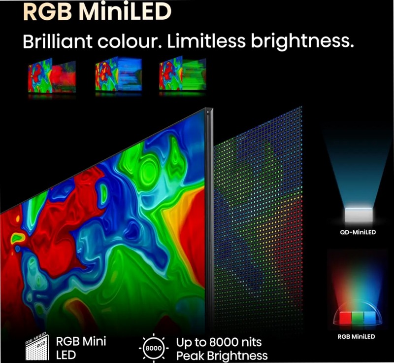 Hisense TV SET 116UXQ HSN - RGB MiniLED Grigio 116" HD LED