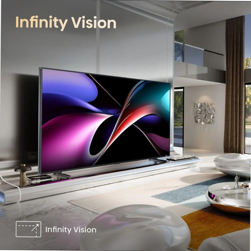 Hisense TV SET 116UXQ HSN - RGB MiniLED Grigio 116" HD LED