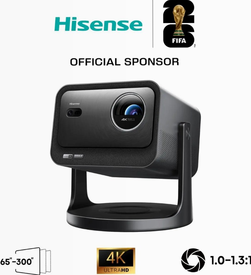 Hisense C3 Proiettore Smart - 4K Ultra HD HD / 720p (1280 × 720)pixel Argento HD / 720p (1280 × 720)pixel