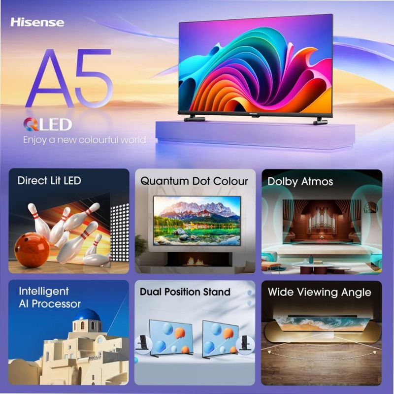 Hi-QLED Smart TV - Hisense 40A5NQ Nero 40" HD