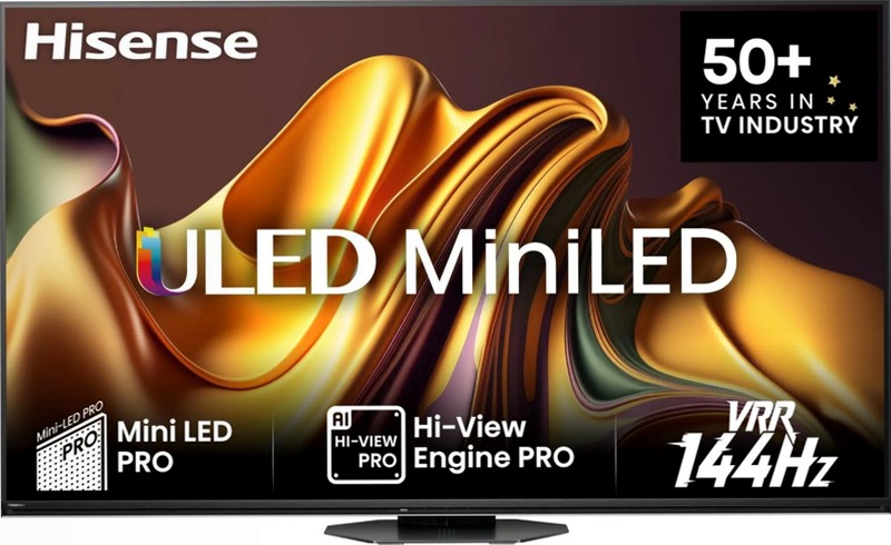Hisense TV SET 65U8NQ HSN - Smart TV Mini-LED Grigio 65" HD