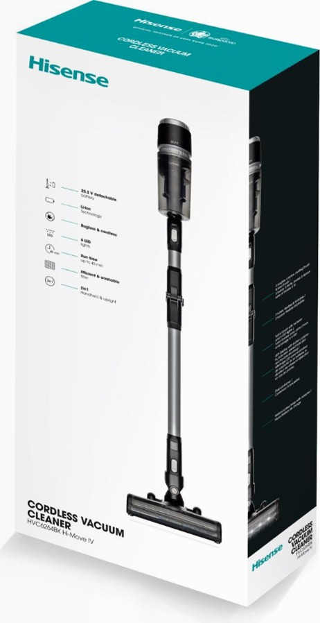 Hisense HVC6264BK - Aspirapolvere senza filo 0.5lt C Nero