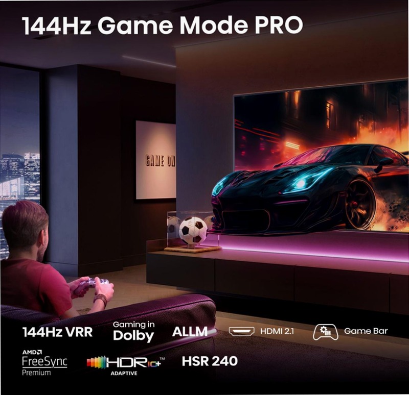 Hisense TV SET 75E7Q PRO HSN Nero 75" HD QLED