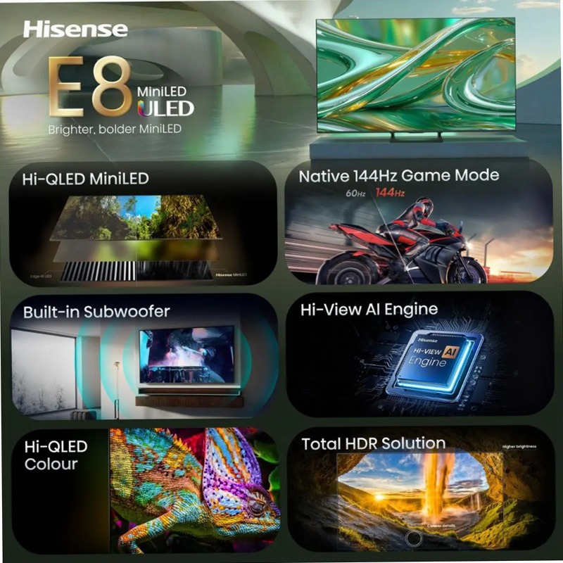 Smart TV ULED - 50E8S - Hisense