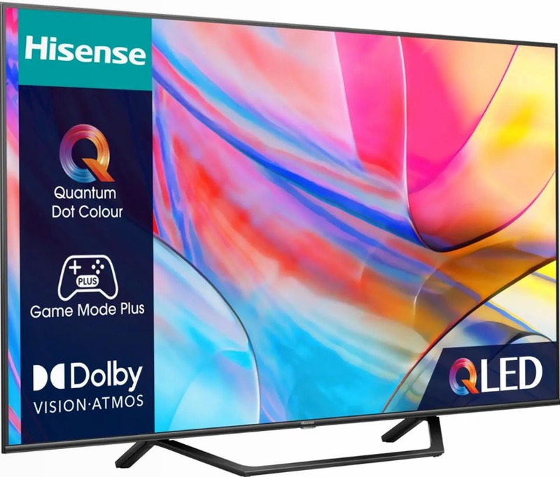 Hisense TV SET 55A79KQ - Smart TV 4K Ultra HD Grigio 55" QLED