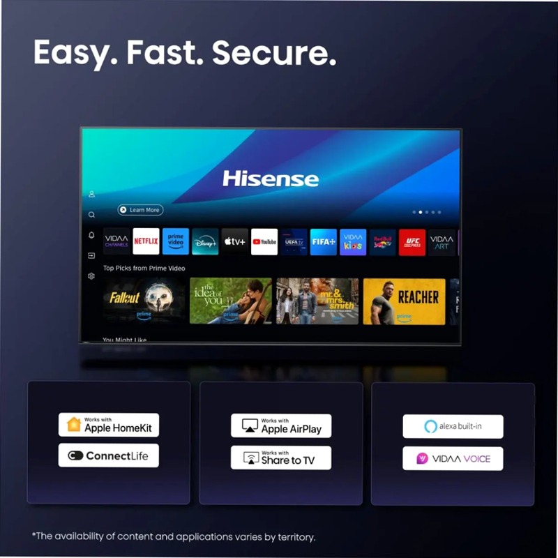 Hisense TV SET 85A6Q HSN - Smart TV 4K UHD Nero 75" HD