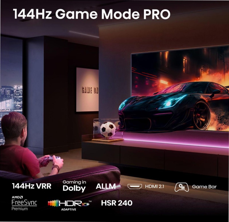 Hisense TV SET 85E7Q PRO HSN Nero 85" HD