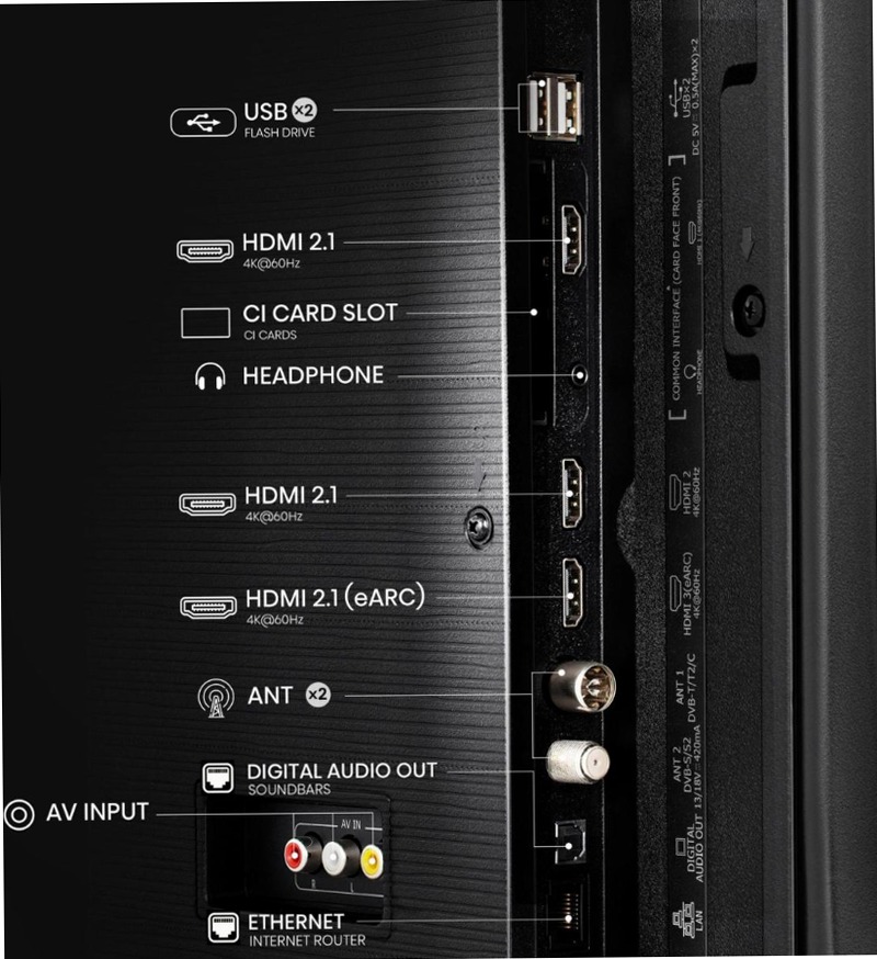 Hi-QLED Smart TV - 43E7Q Nero 43" HD