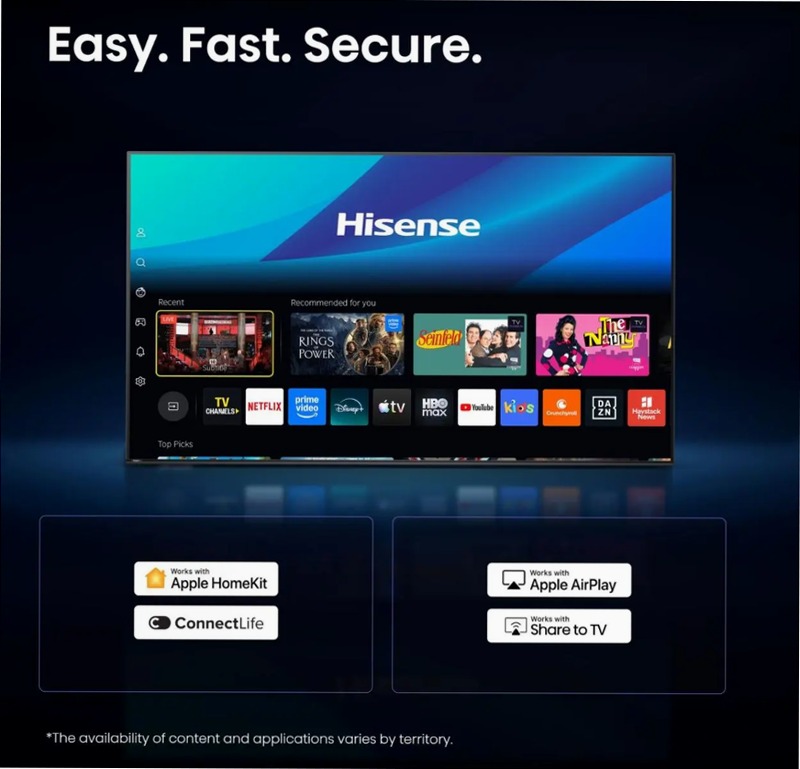 Hisense TV SET 40A4S HSN Nero 40" HD