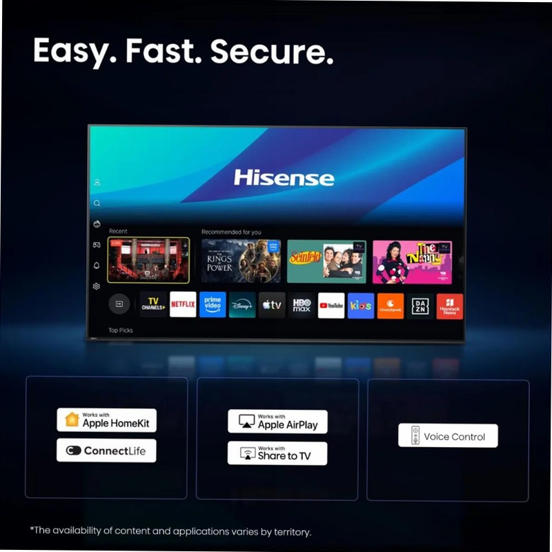 Hisense TV SET 85E79S PRO Grigio 75" HD QLED