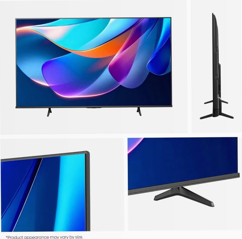 Hisense TV SET 55E6ST HSN - Smart TV 4K UHD Grigio 55" HD