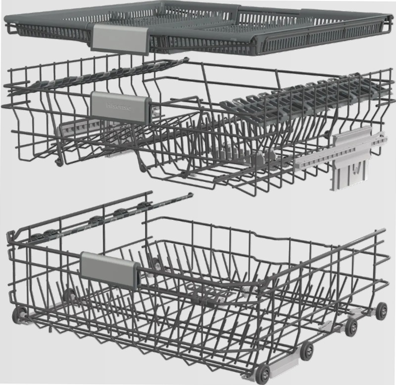Hisense DW50.2 HV693C60AD - Lavastoviglie per la tua cucina C 16 Grigio