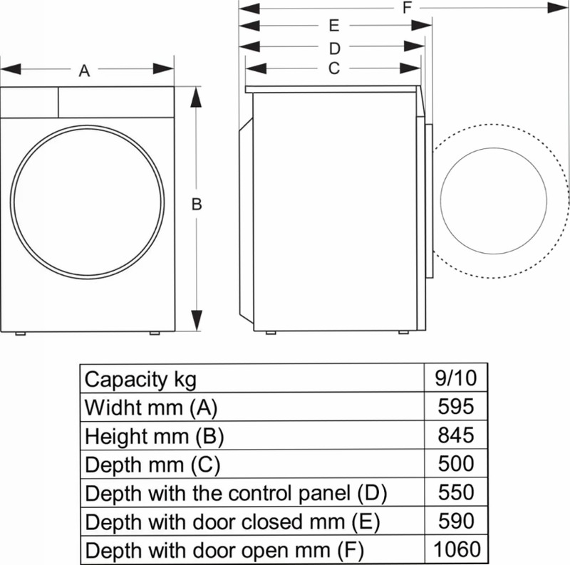 Hisense WASHER-DRY WD3S9043BW3