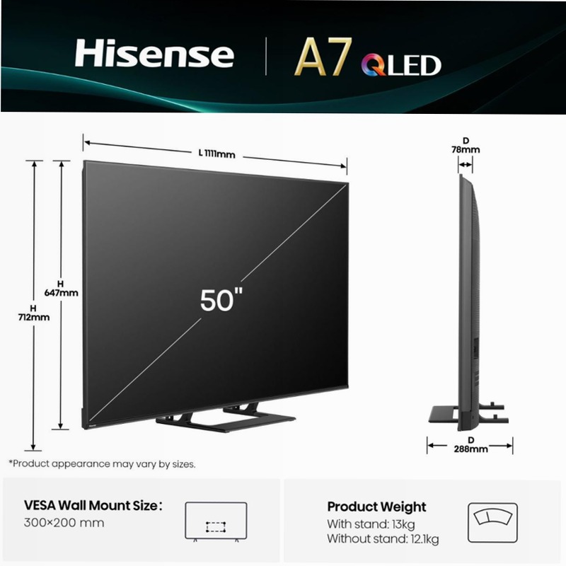 Hi-QLED Smart TV - 50A79Q Nero 50" HD QLED