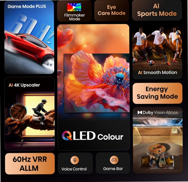 Hi-QLED Smart TV - 55E7Q Nero 55" HD