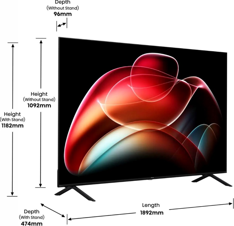 Hisense TV SET 85A6K HSN - Smart TV 4K UHD Grigio 85" HD