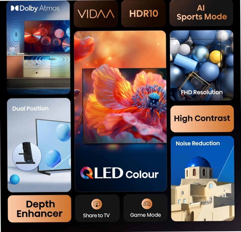 Hisense 32A5Q - QLED Smart TV Nero 32" HD