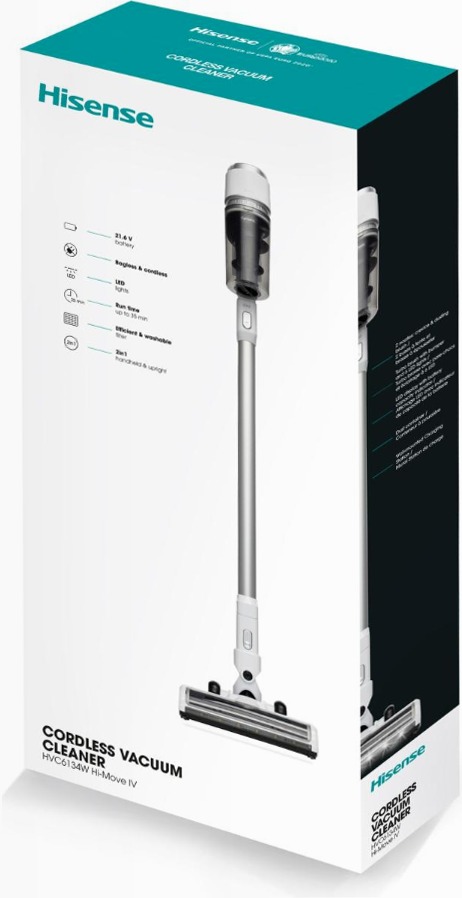 Hisense HVC6134W Vacuum Cleaner - Aspirapolvere senza filo 0.5lt C Bianco