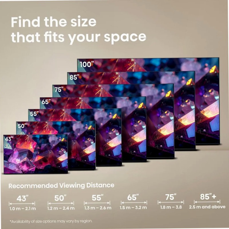 Hisense TV SET 43E79S PRO Nero 43" HD QLED