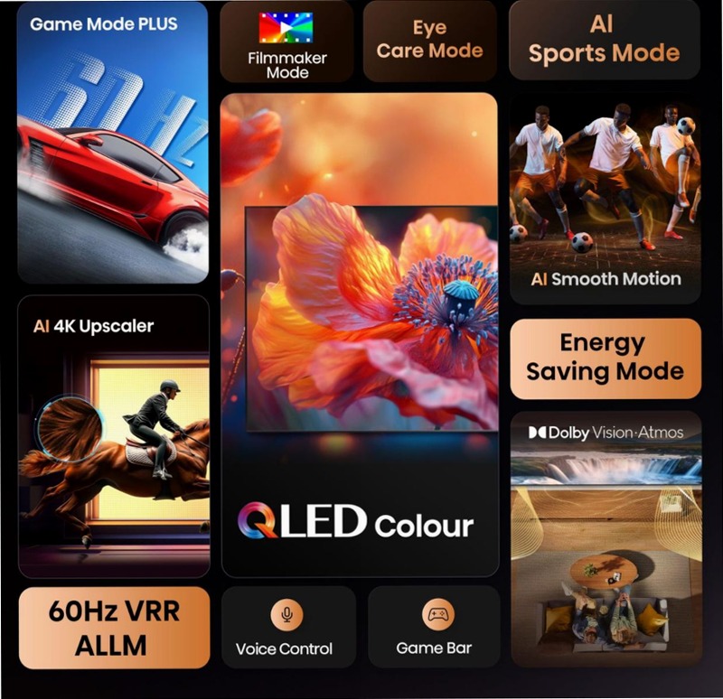 Hi-QLED Smart TV - 50E7Q Nero 50" HD