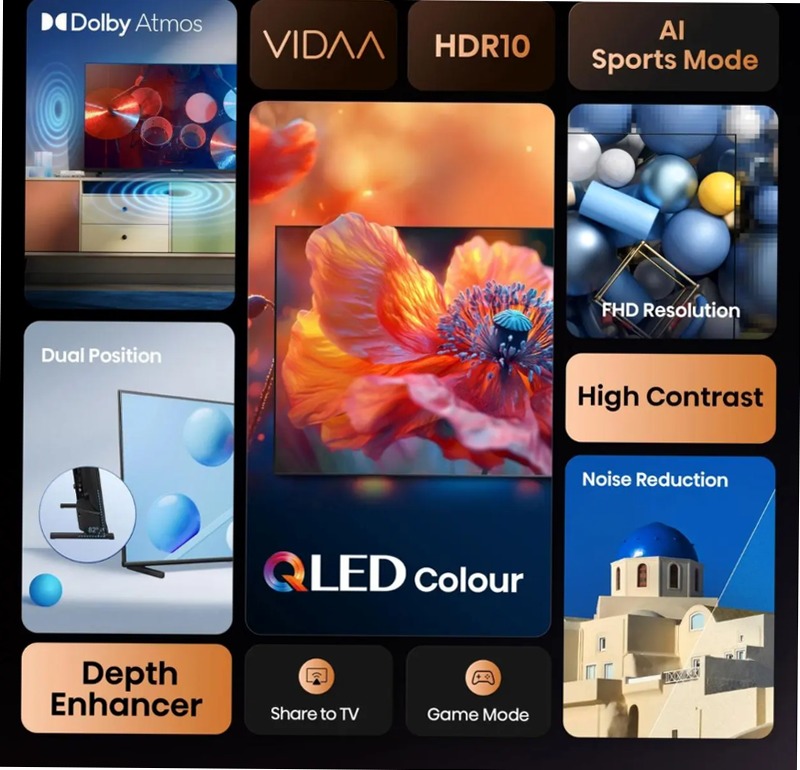 Hisense 32A59Q - QLED Smart TV Nero 32" HD