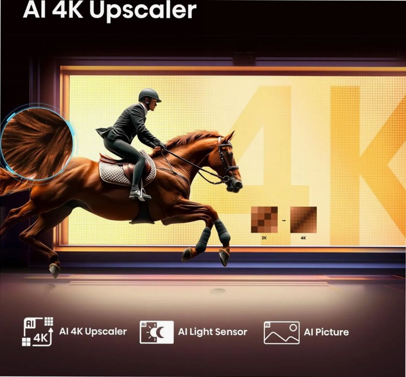 Hisense 55E7Q - Smart TV QLED Nero 55" HD