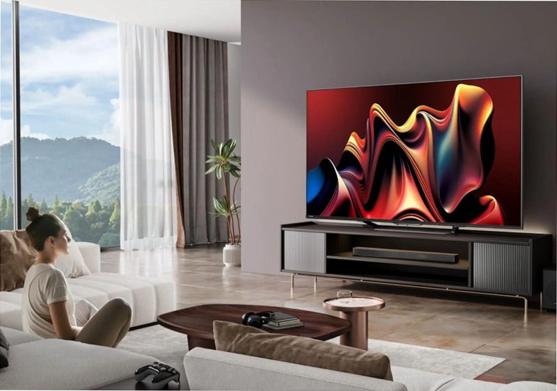 Hisense TV SET 65U72NQ HSN - Smart TV Mini-LED Grigio 65" HD