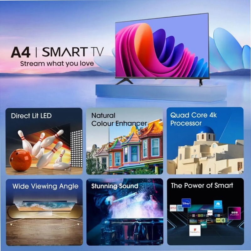 Hisense TV SET 32A49N - Smart TV HD Ready Nero 32"